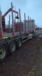 Polprikolica za prevoz hlodov 02.03.2019 - 01.04.2019 |  Prevoz | MT Transport a logistika