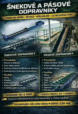 Druga oprema Strojtatry |  Oprema za žage | Stroji za obdelavo lesa | Juraj polovka šneky výroba 